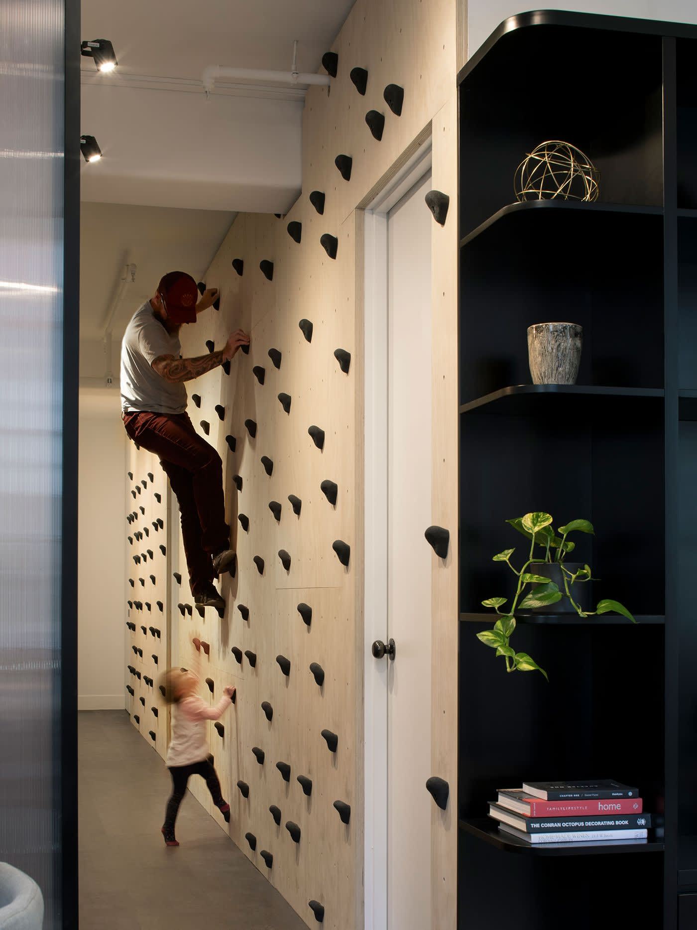 rockclimbing wall at home
