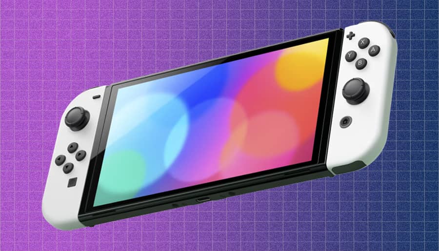 Nintendo Switch OLED White model.