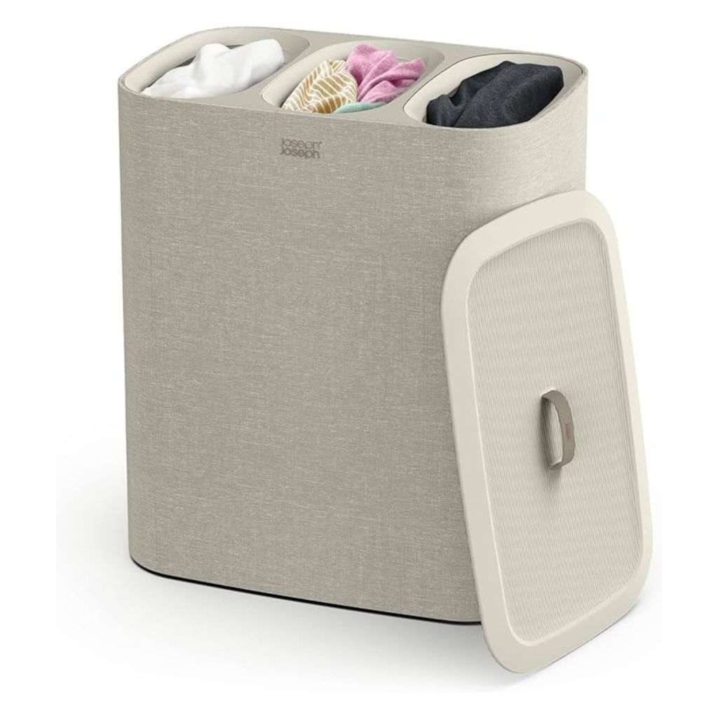 Joseph Tota - Trio 90-litre Laundry Separation Basket with lid (amazon homeware deals)