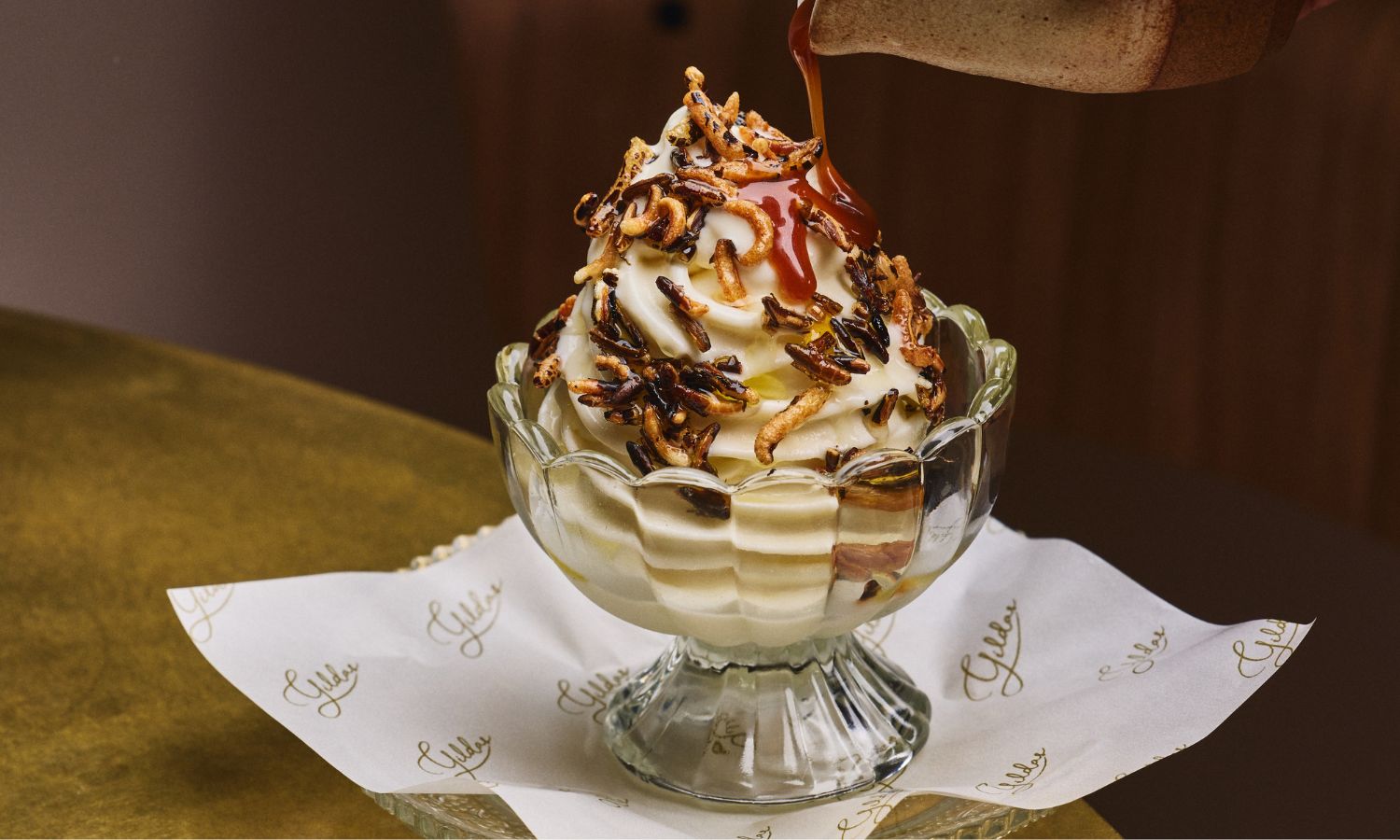 Soft serve ice cream fine dining restaurant