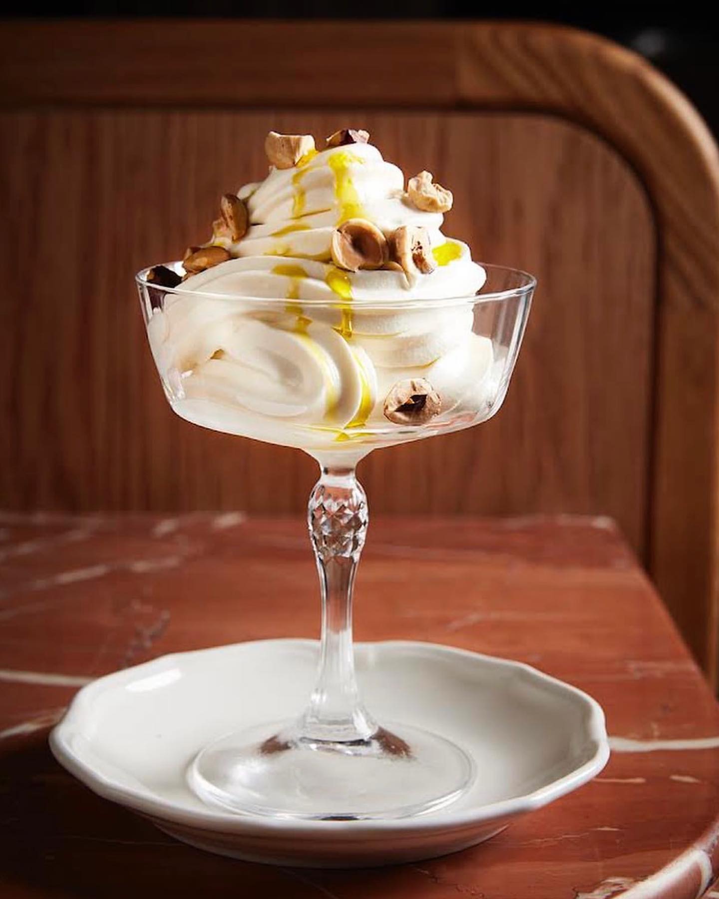 Soft serve ice cream fine dining restaurant