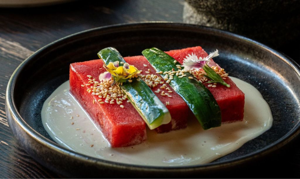 compressed watermelon restaurant trend