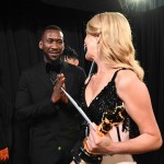 From one Oscar winner to another: Mahershala Ali and Laura Dern share a moment following her Best Supporting Actress win. Mahershala Ali and Laura Dern